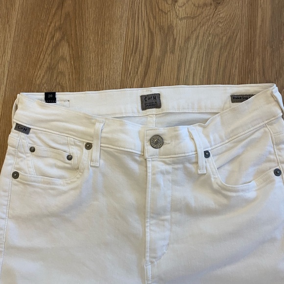 Citizen Of Humanity rocket crop high rise skinny jeans in white - Picture 3 of 6